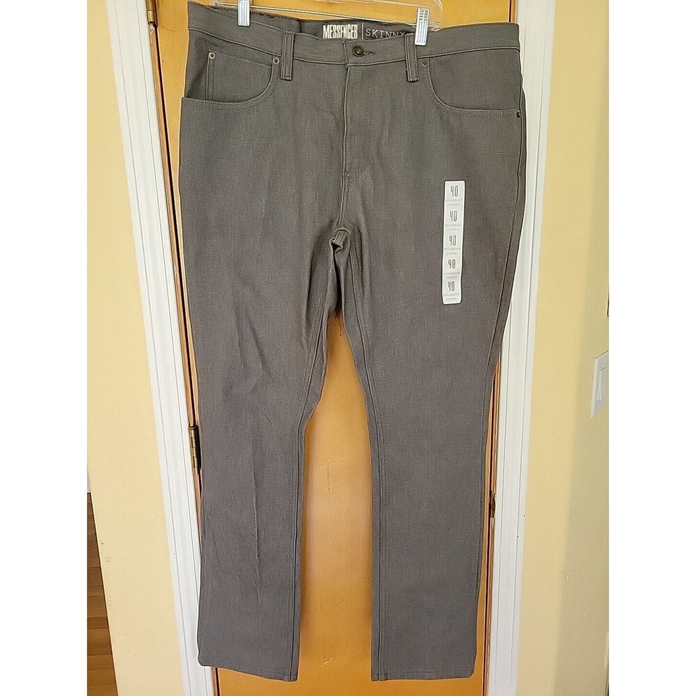 Free World Messenger Men's Grey Skinny Jeans Size 40- New!